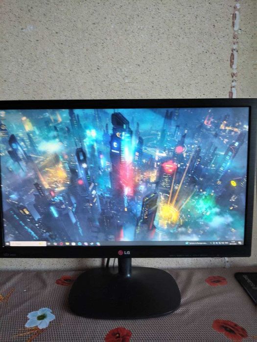 ПК Ryzen 5 2600, GTX 1050 Ti, 16 ГБ RAM + монитор LG 24" Full HD 60hz