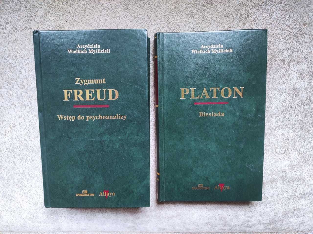 Książki Freud "Wstęp do psychoanalizy", Platon "Biesiada"