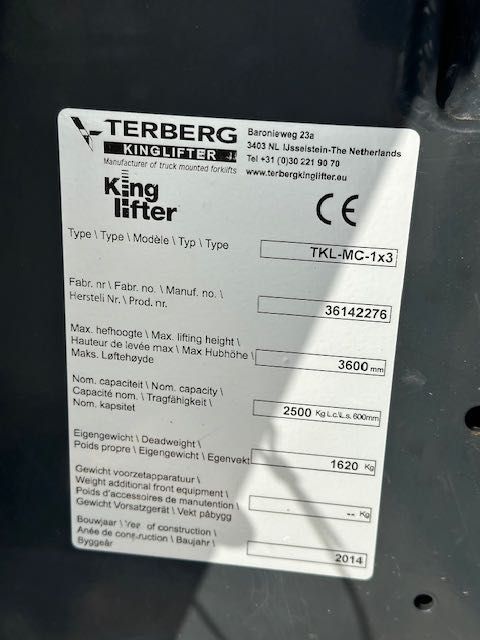 wózek widłowy podwieszany Terberg kinglifter