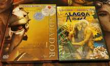 DVDs lagoa azul e gladiador