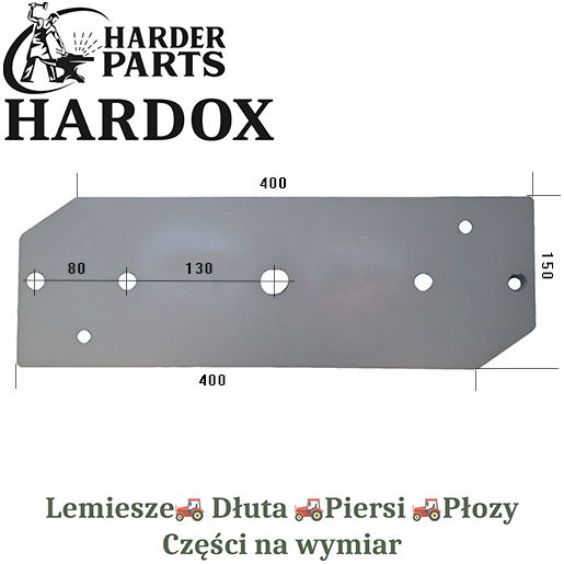 Płoza Overum HARDOX 35062/P części do pługa 2X lepsze niż Borowe