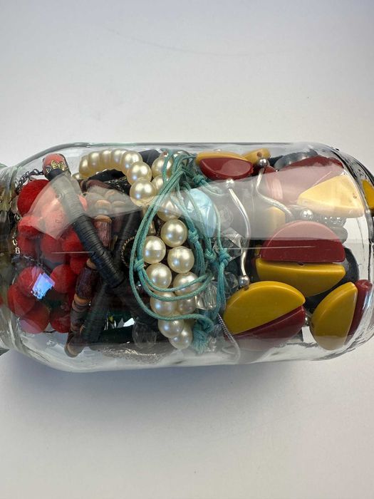 Słoik z biżuterią naszyjniki,zegarek mystery box tik tok 4