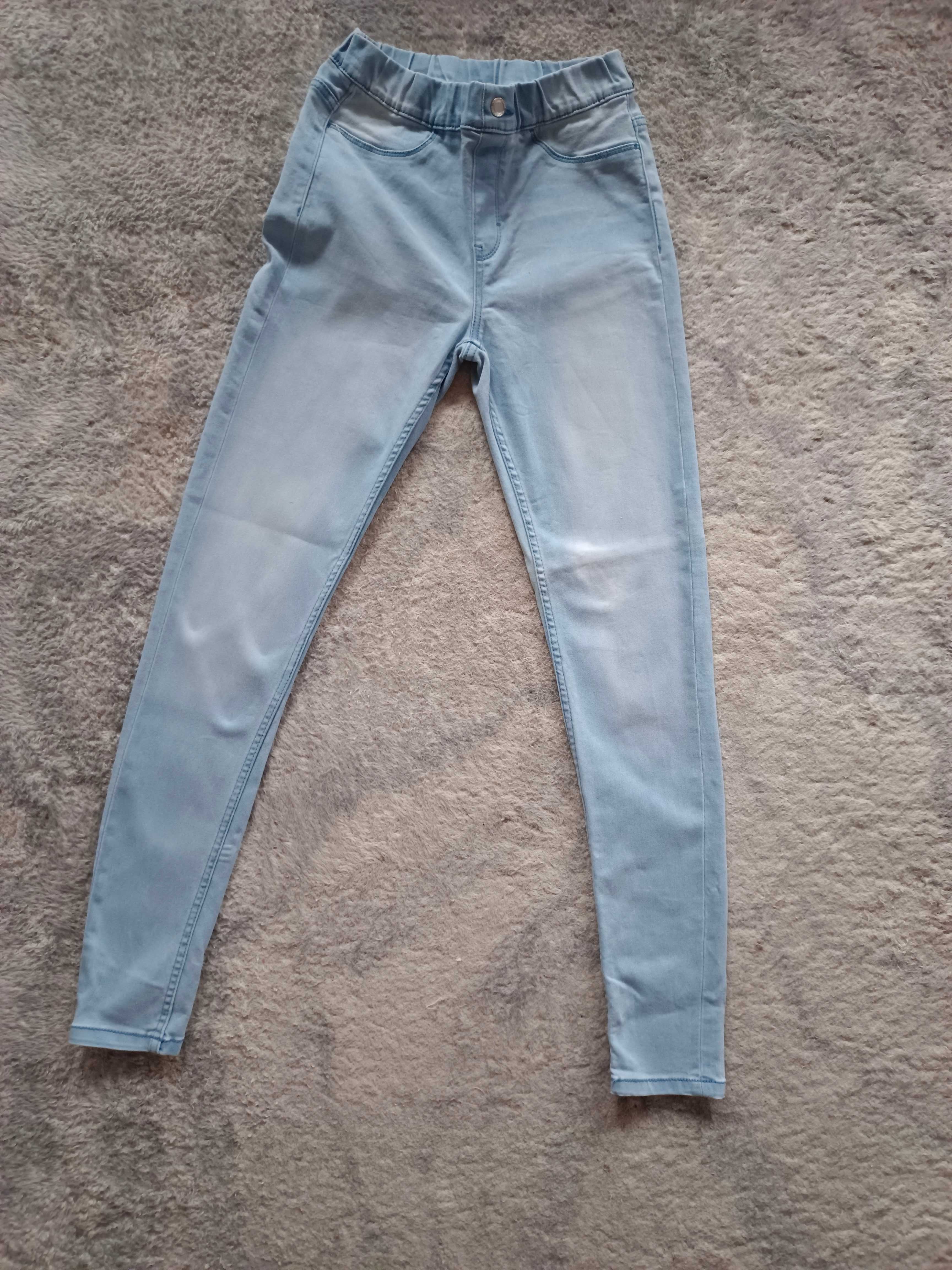 Jegginsy blue Esmara 36,s miękki jeans, dopasowują się do figury