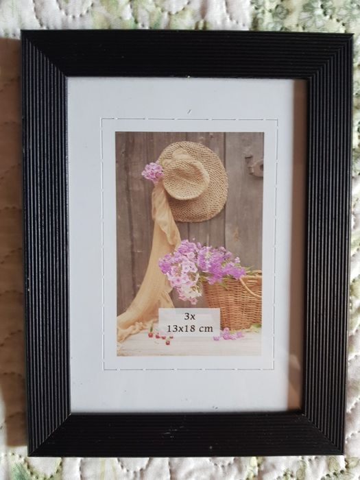 Conjunto de 7 Molduras Pretas 13x18cm