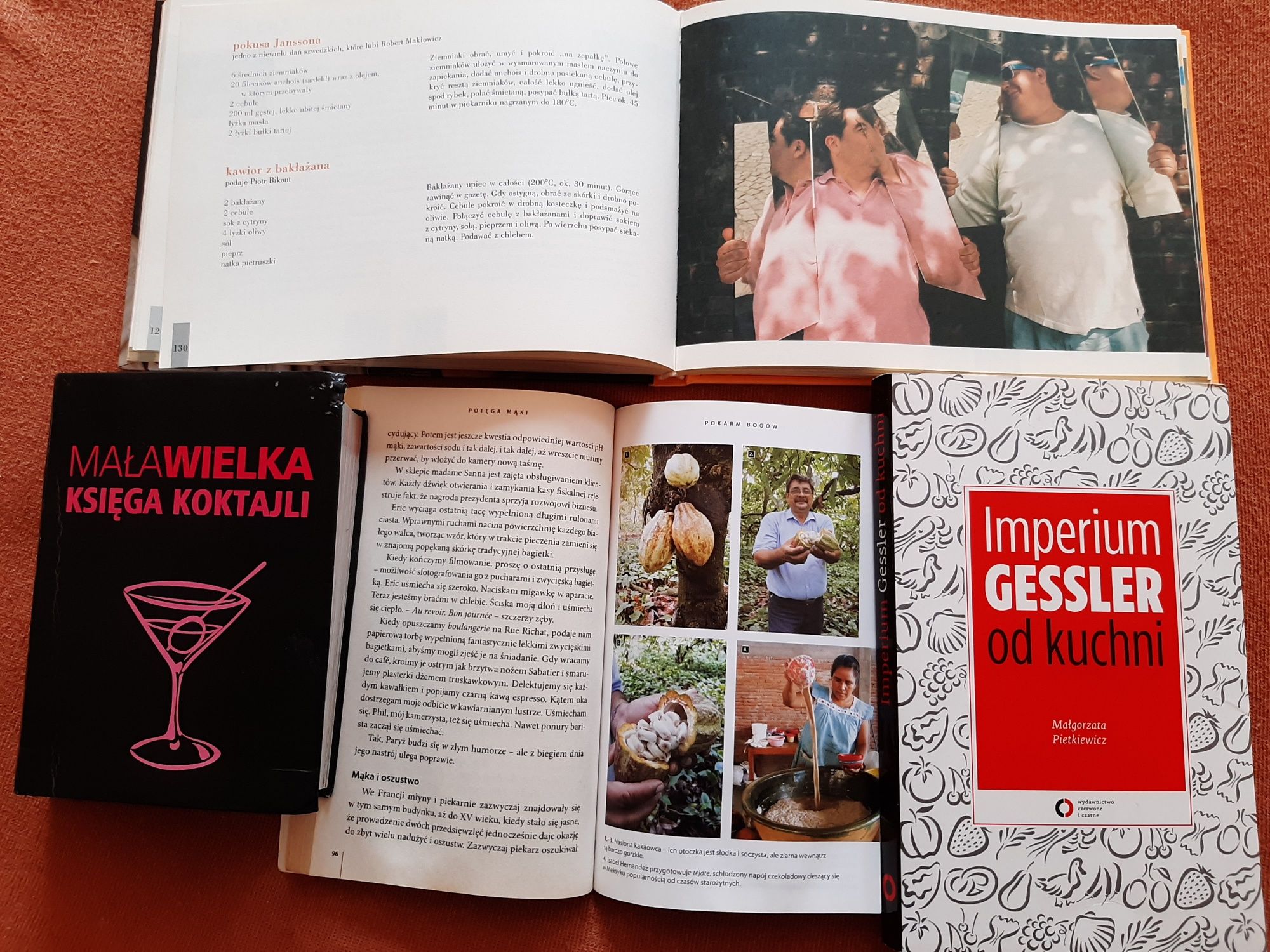 4 inspirujące książki kucharskie, Makłowicz&Bikont, Gessler, koktajle
