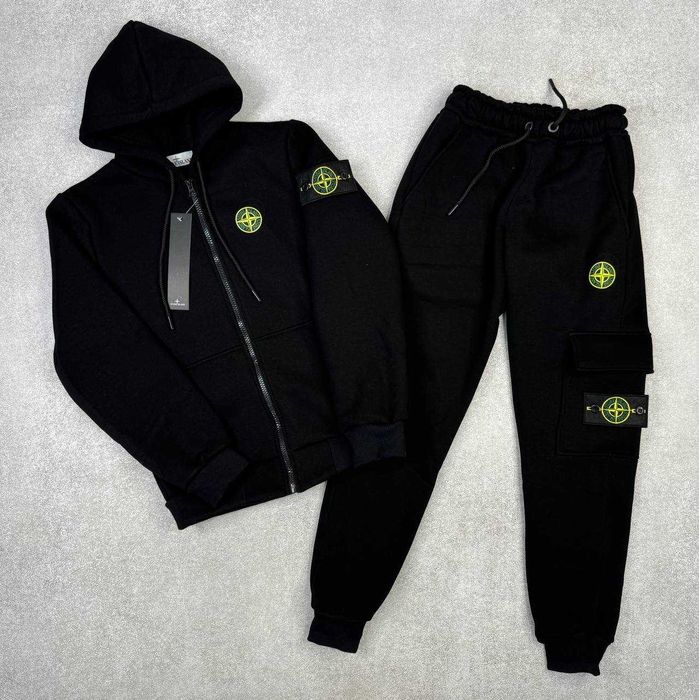 Підлітковий теплий костюм stone island, nike, adidas