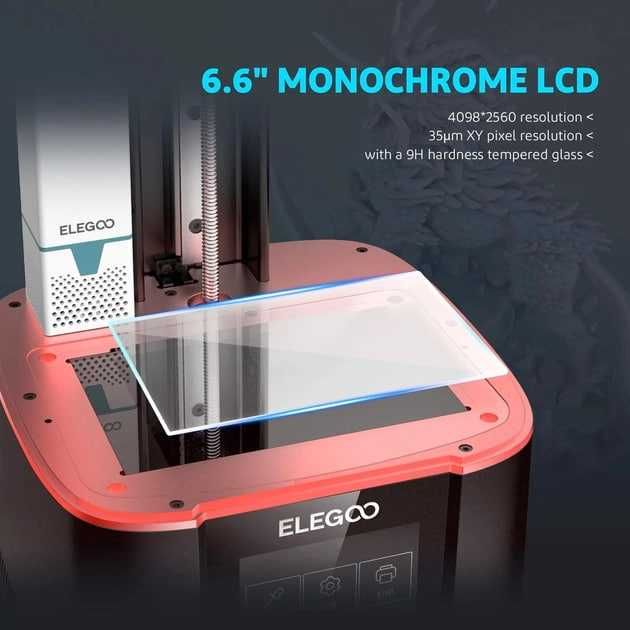 3D-принтер фотополимерный Elegoo Mars 3 Pro 4K 14x8x17 cм