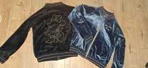 2 Bluzy welurowe  rozpinane Cool Club r122