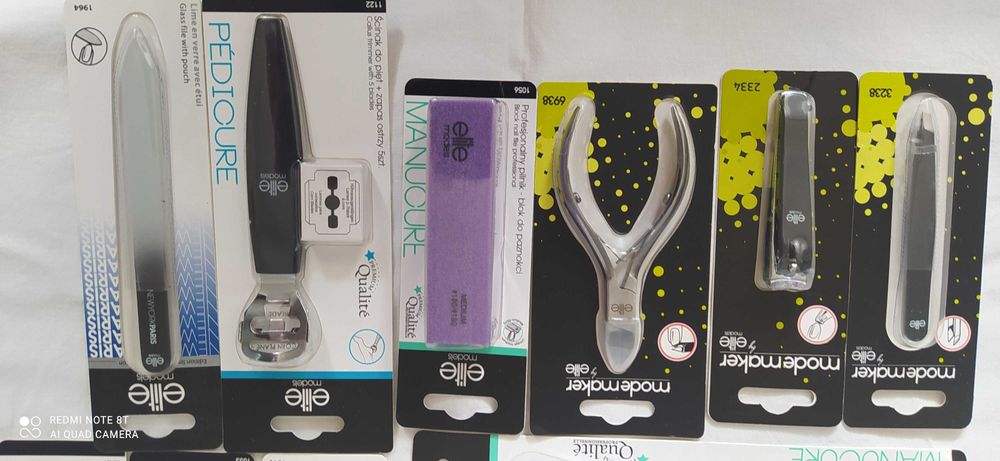 OKAZJA.Zestaw-12 sztuk przyrządów "ELITE"do manicure pedicure.Aktualne