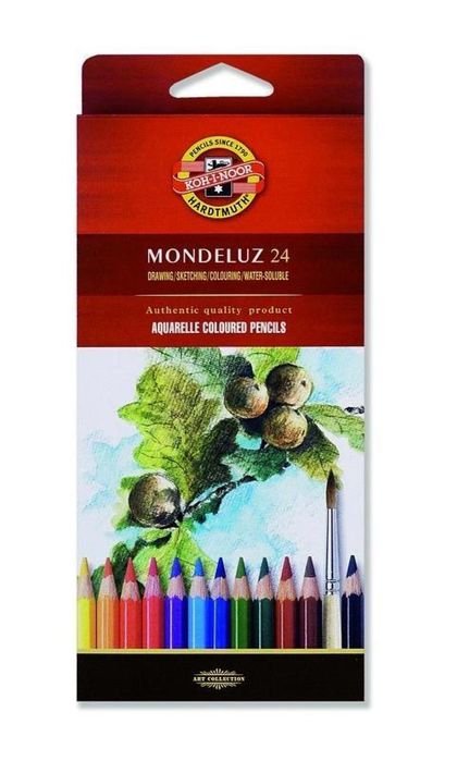 Kredki Mondeluz 24 kolory Koh-I-Noor blister,9x20 cm
