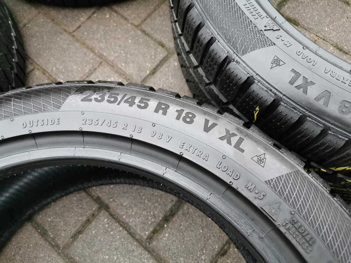 235/45 98V R18 CONTINENTAL TS850P 7mm 2017r Zimowe Opony 4szt
