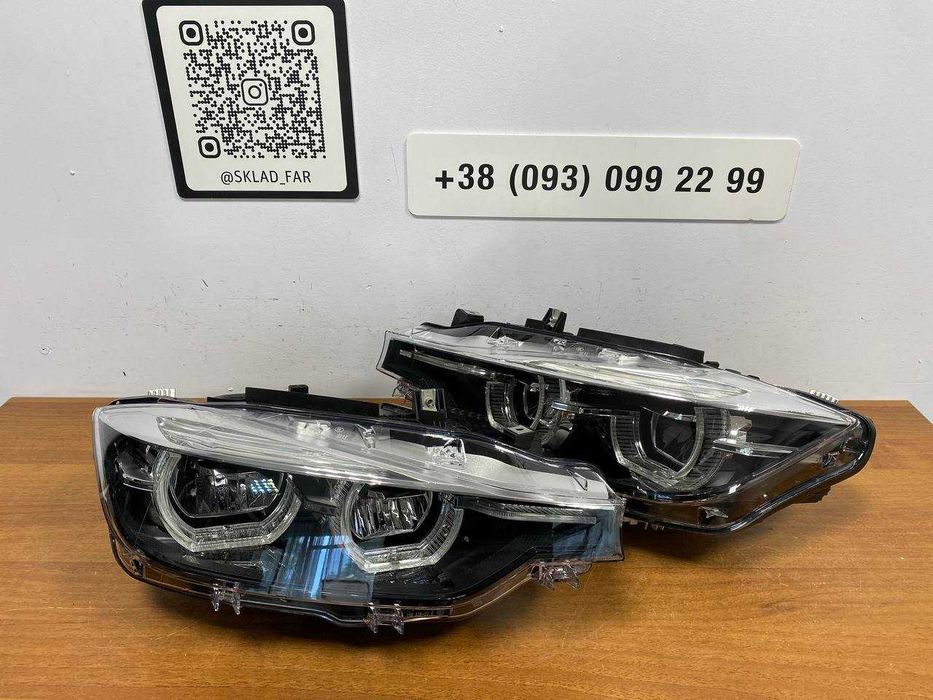 Фара фари оптика BMW 3 F30 F31 full led Black чорні trade in