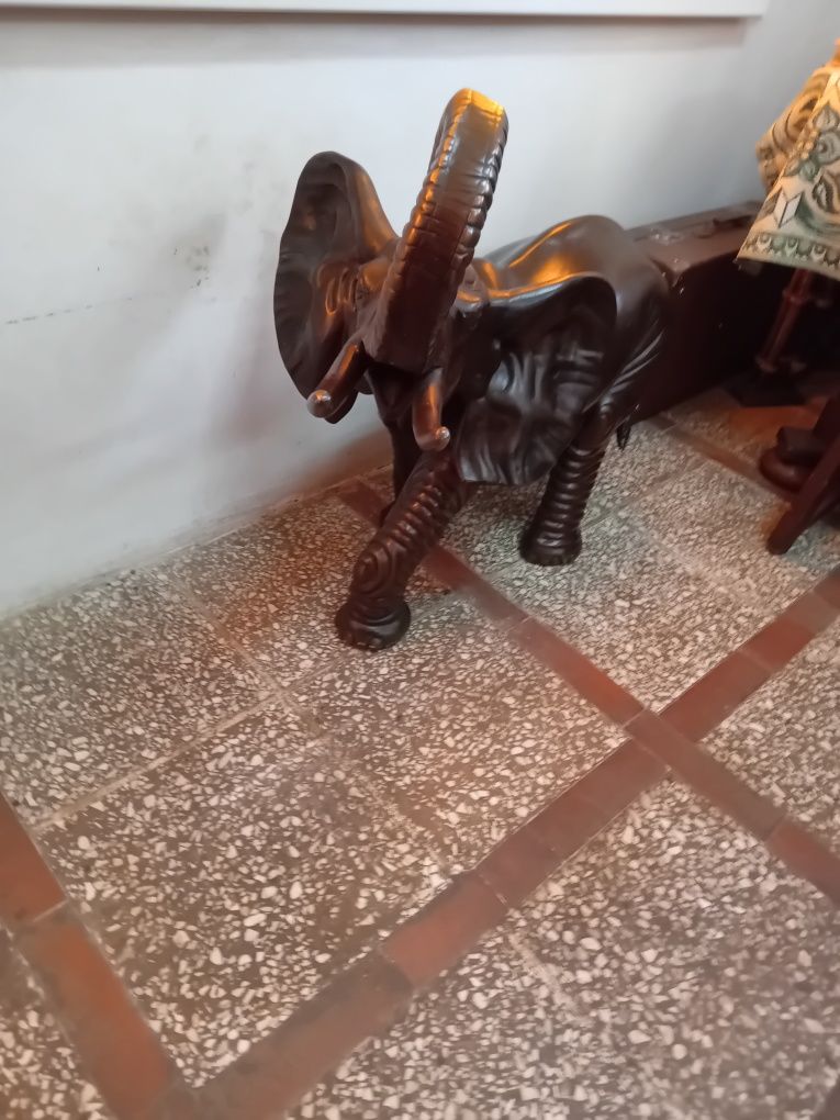 XIX w  Duży Słoń z Brązu Złoconego Śliczny !!!    Cudo !!!