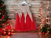 Przepiękna sukienka Boże Narodzenie Wigilia święta świąteczna brokat