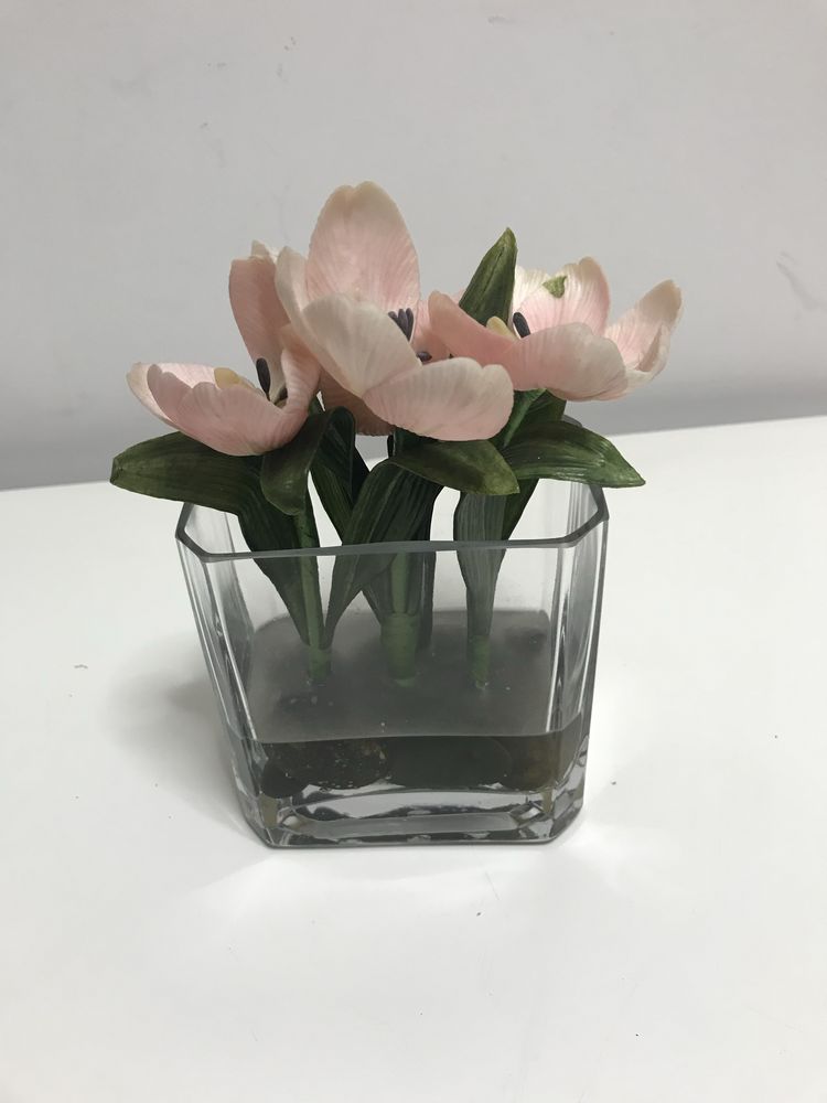 Jarras vidro com orquideas