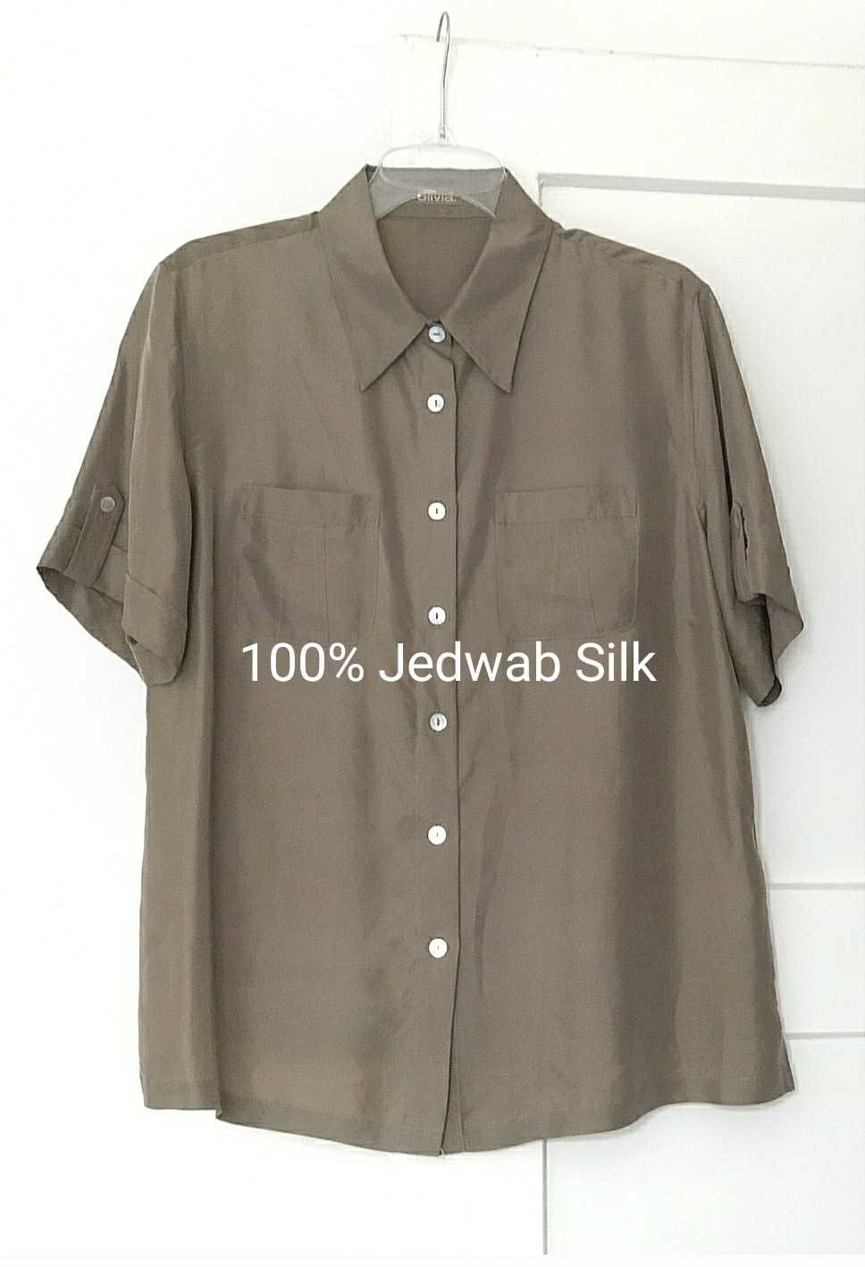 Koszula, bluzka 100% Jedwab klasyczny krój