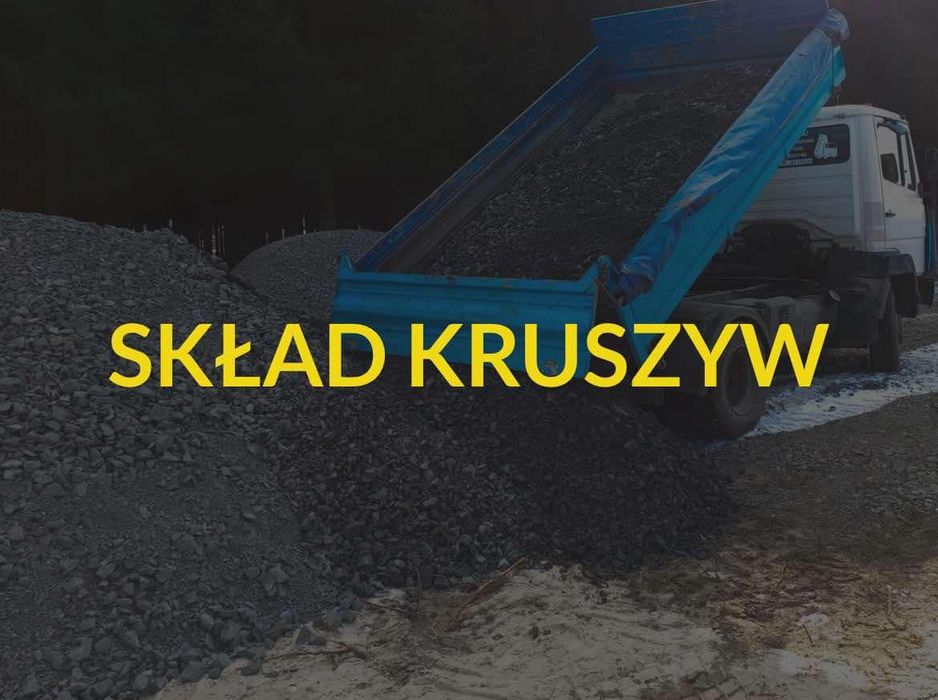 Sprzedaż kruszywa, piasku, ziemii