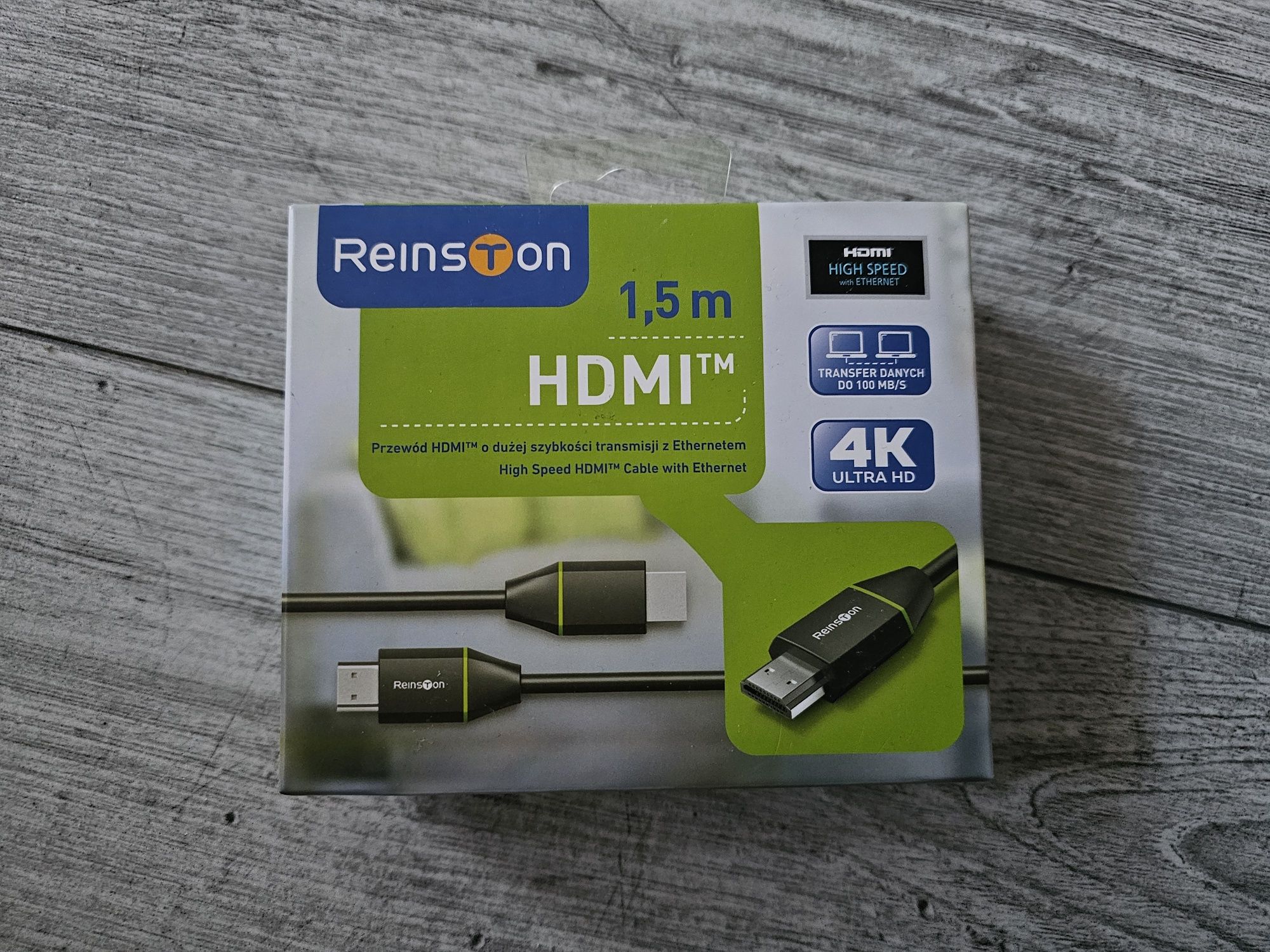 Przewód HDMI Reinston 1,5 m z Ethernetem
