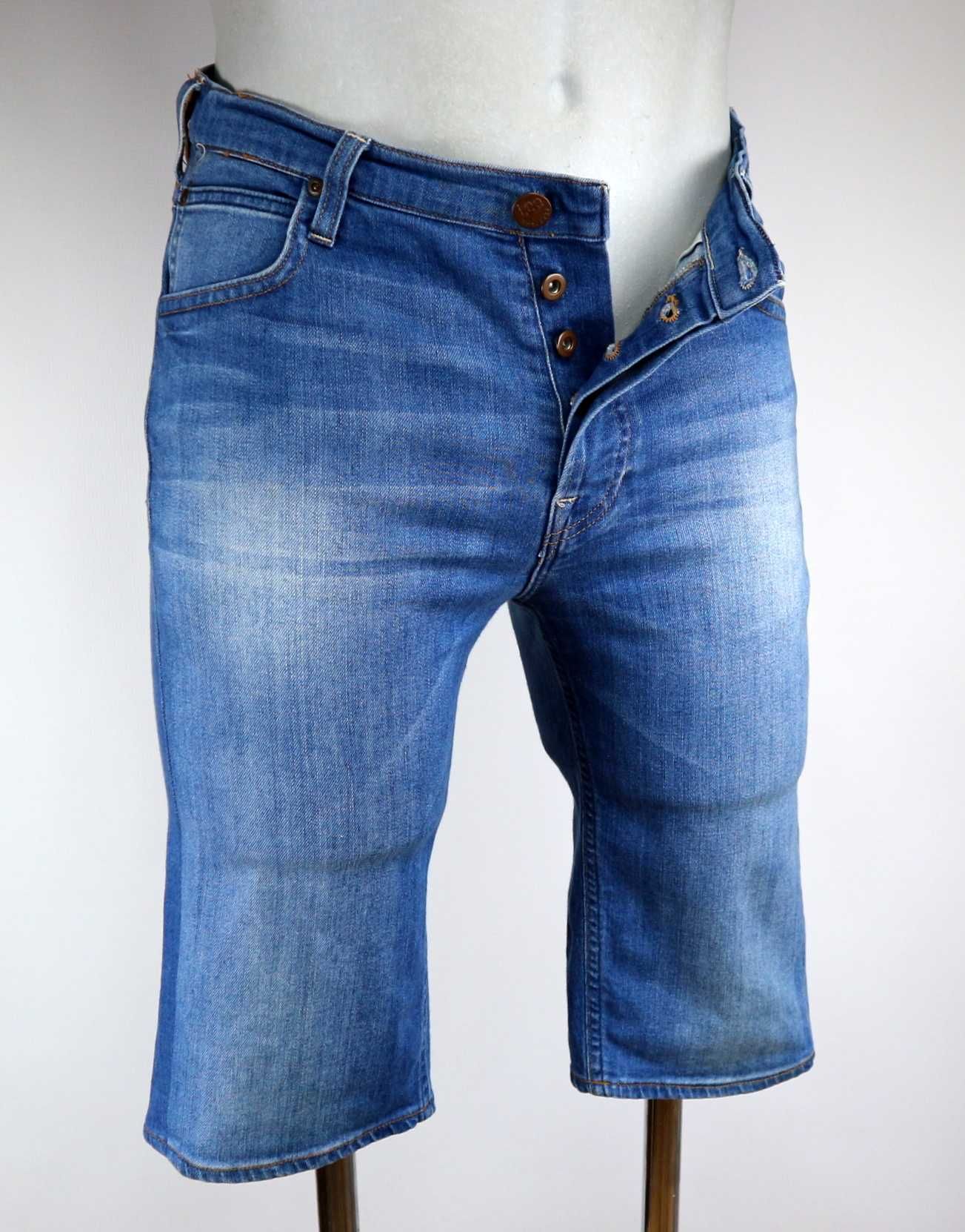 Lee 5 Pocket Short spodenki jeansowe szorty W30 pas 2 x 41 cm