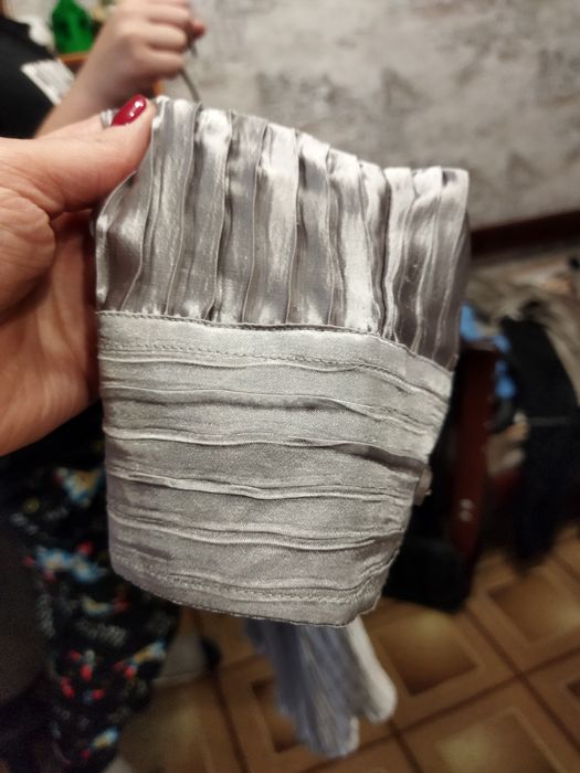 Сорочка атласна сіра