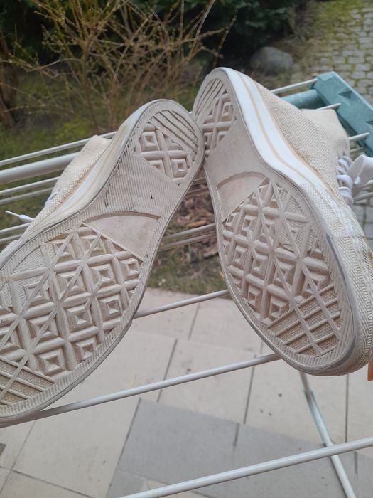 Trampki z juty z cekinami 41