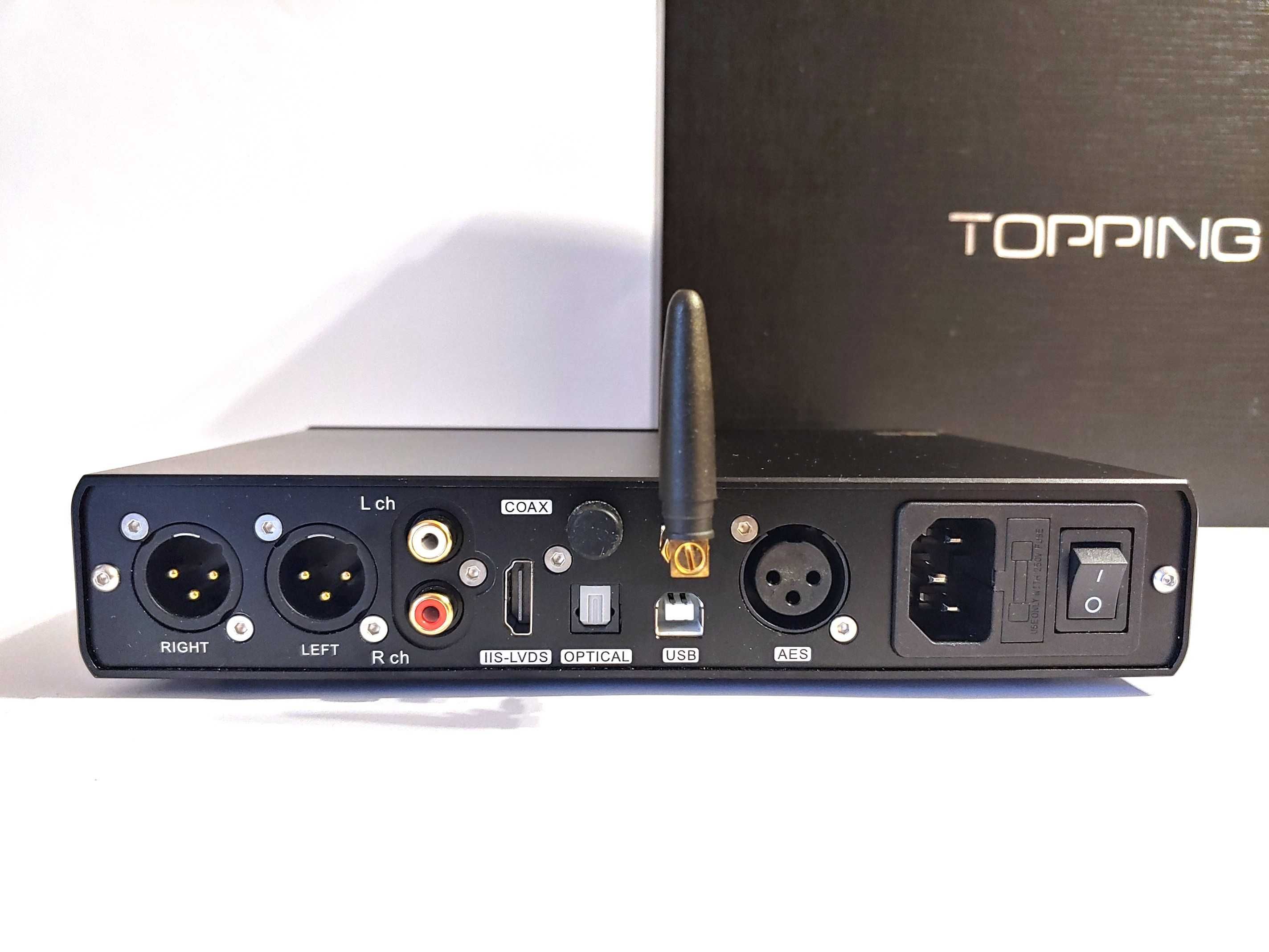 Topping D90LE - еталонний ЦАП на ES9038Pro LDAC XMOS DSD1024 32/768