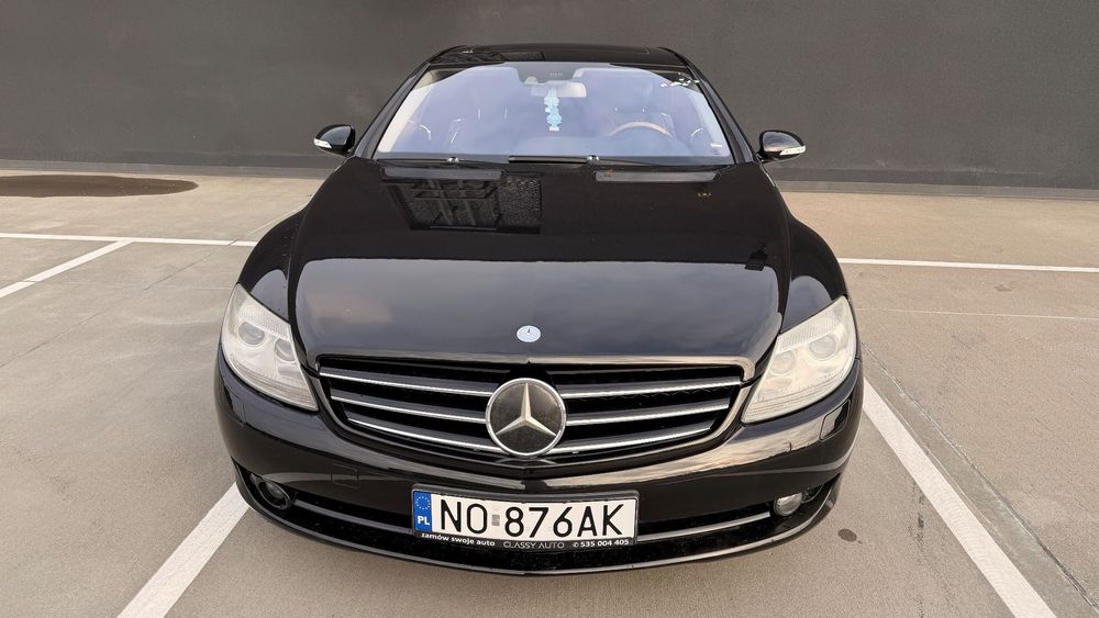 Mercedes-Benz CL CL500 V8 388km z LPG piękny bezwypadkowy nightvision wentylacja