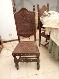 Cadeiras de Sala Vintage Antigas (Conjunto de 6)