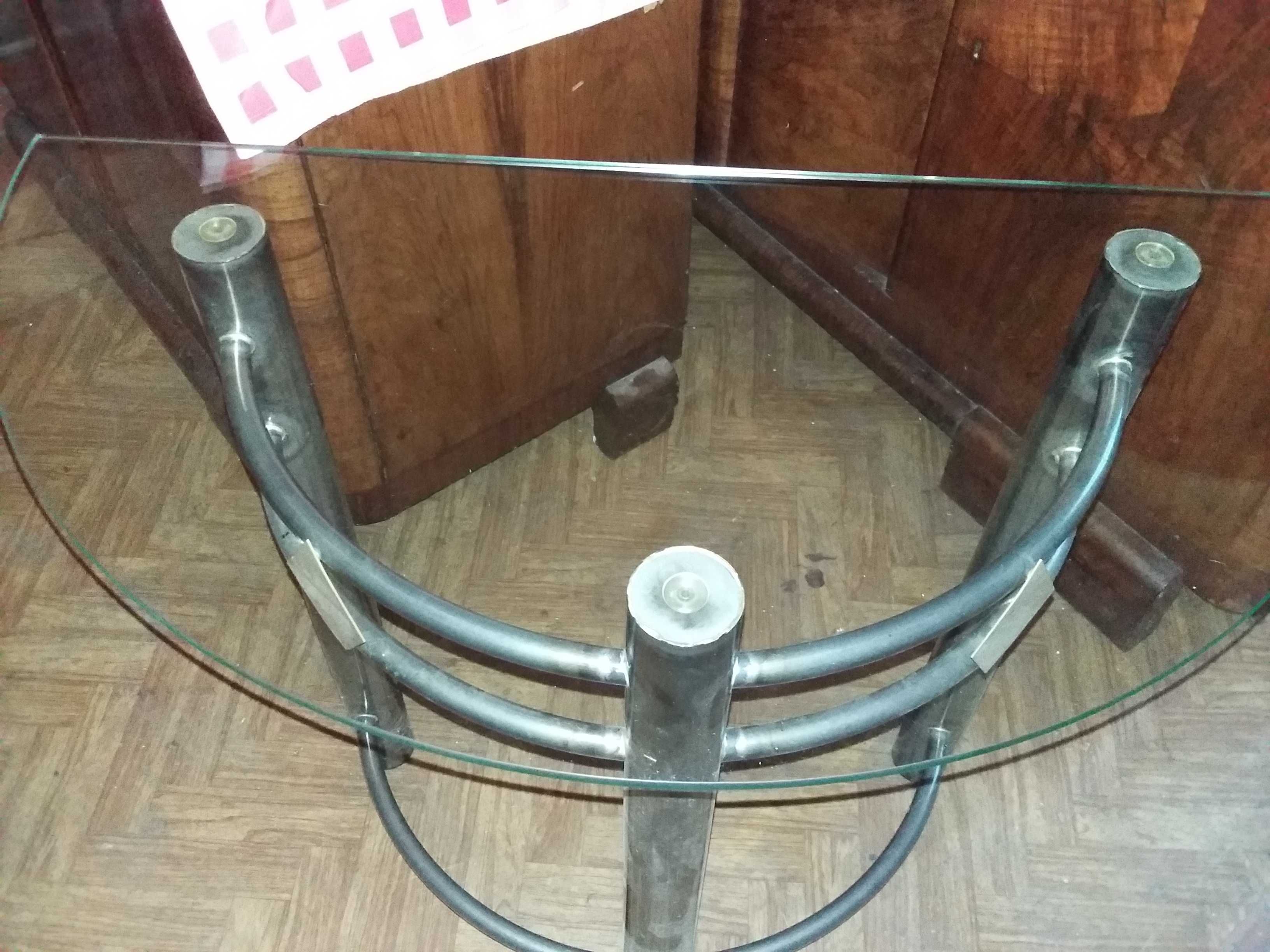 Metaloplastyka lekki stolik z półkoła (bez blatu), konsola