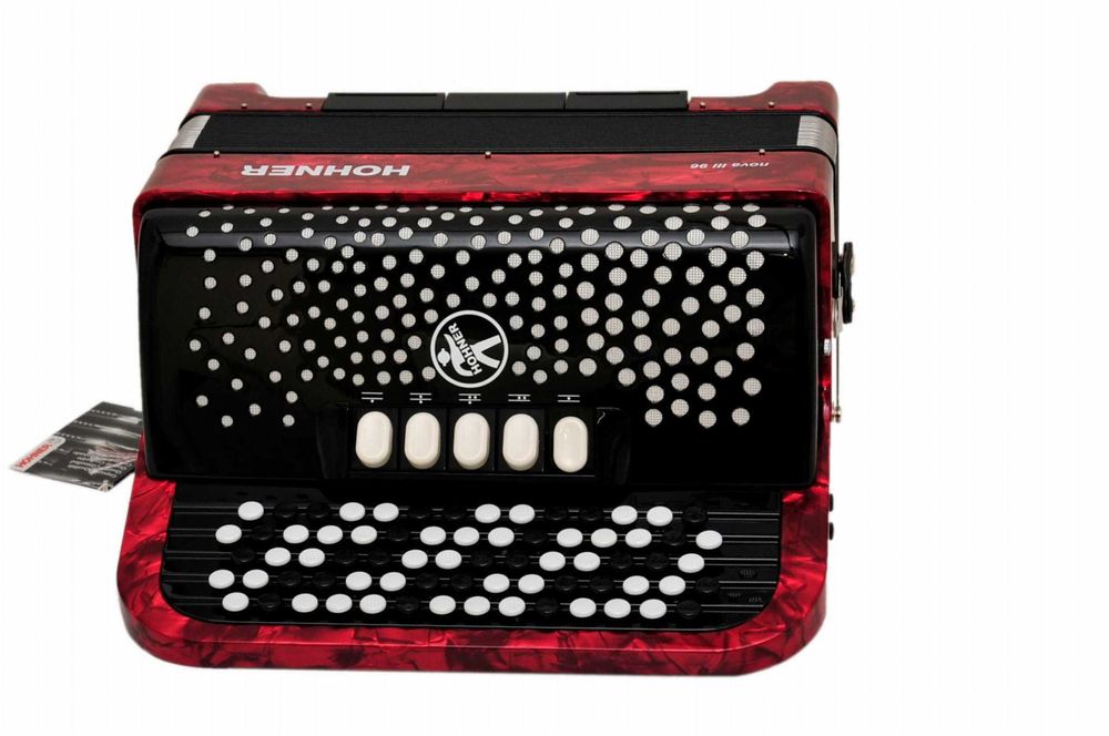 Akordeon guzikowy HOHNER NOVA III 96 basów / NOWY / pokrowiec / pasy