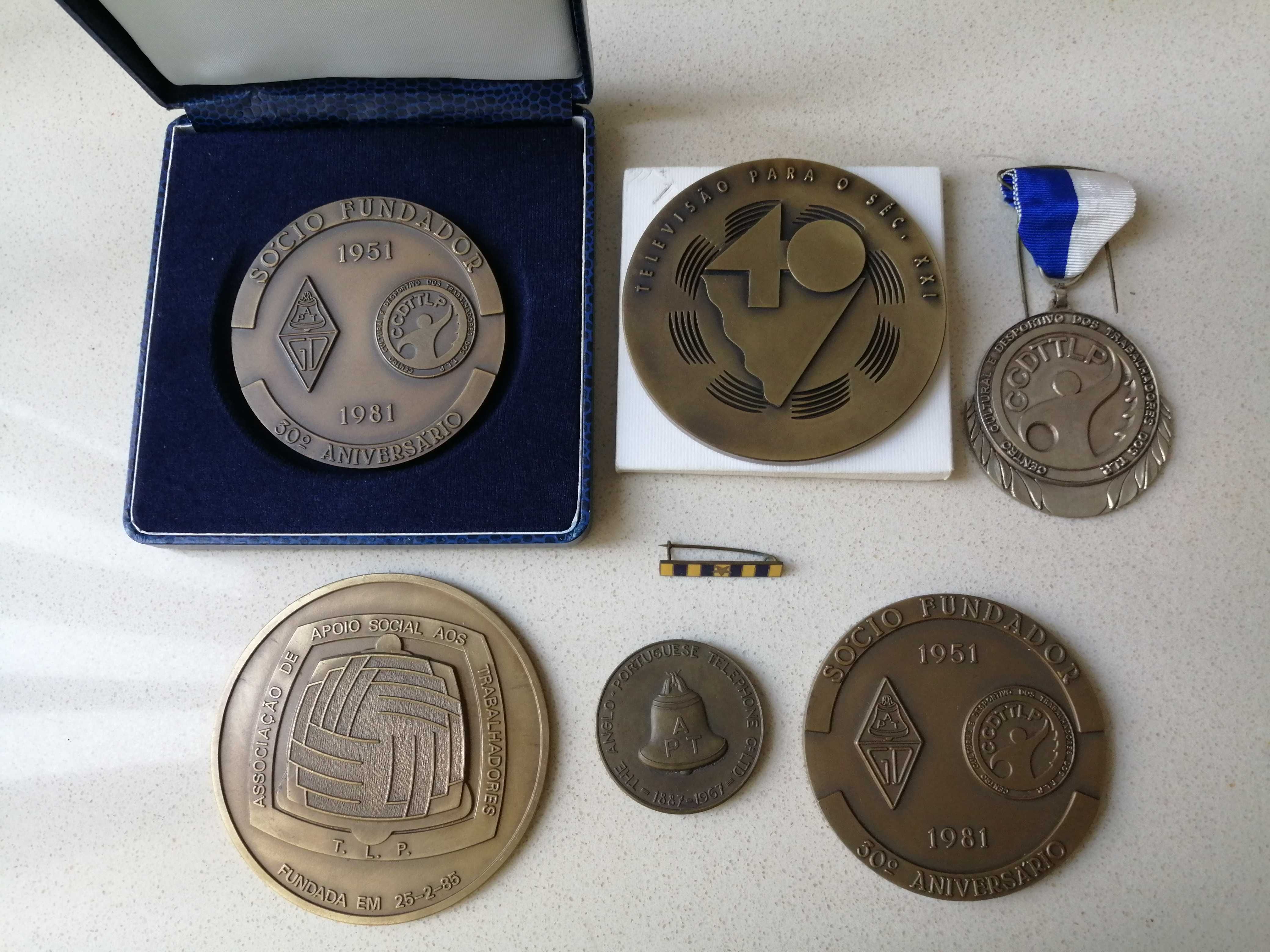 medalhas comemorativas TLP e RTP