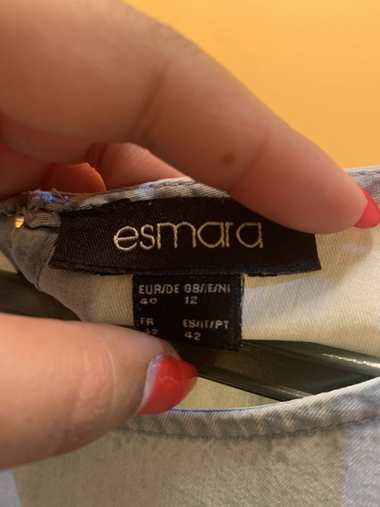 Blusa azul clara “Esmara” manga a 3/4 tamanho 40