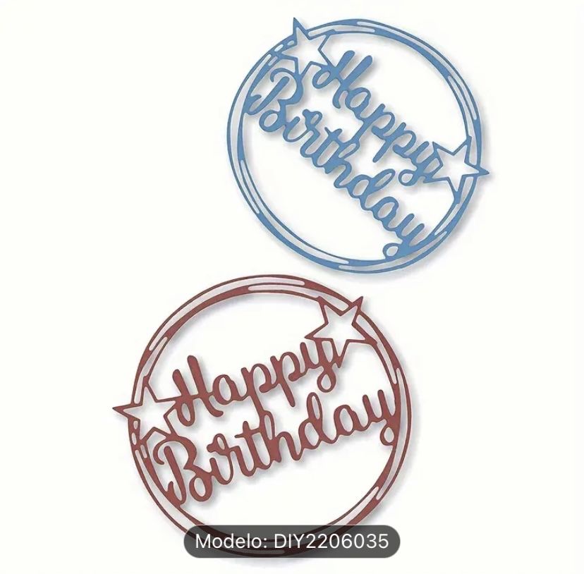 Cortador de metal Happy Birthday