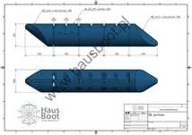 Pływak XXL 1100mm 860 litrów EPS 70 domy na wodzie platformy pomosty