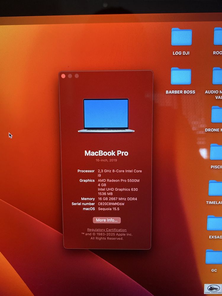 Macbook Pro 16,3 16RAM 1TB