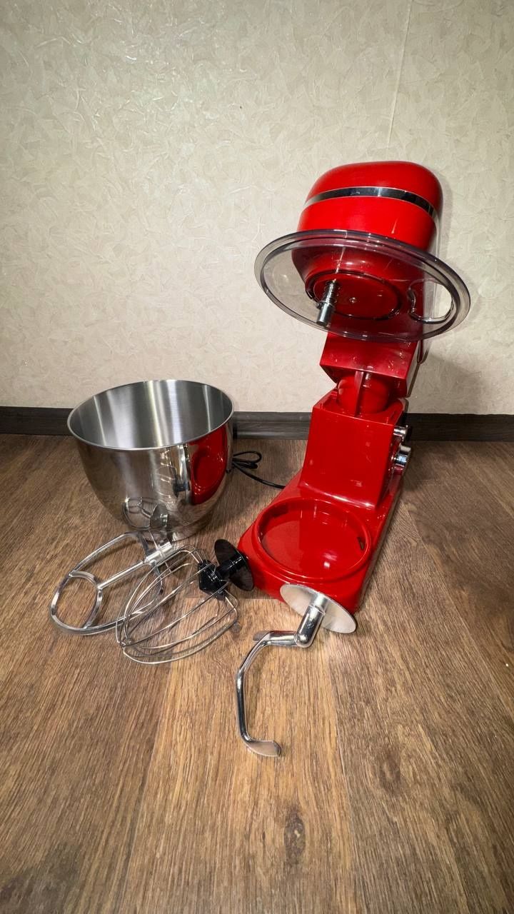 Планетарний міксер Chef Machine VOLYYX 7930 | 5 л | 2200 Вт | Червоний