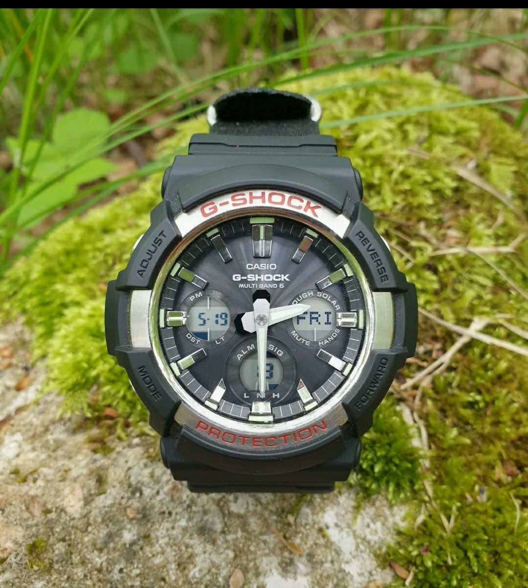 Casio G-Shock GAW-100 custom moduł 5444 multiband 6 tough solar