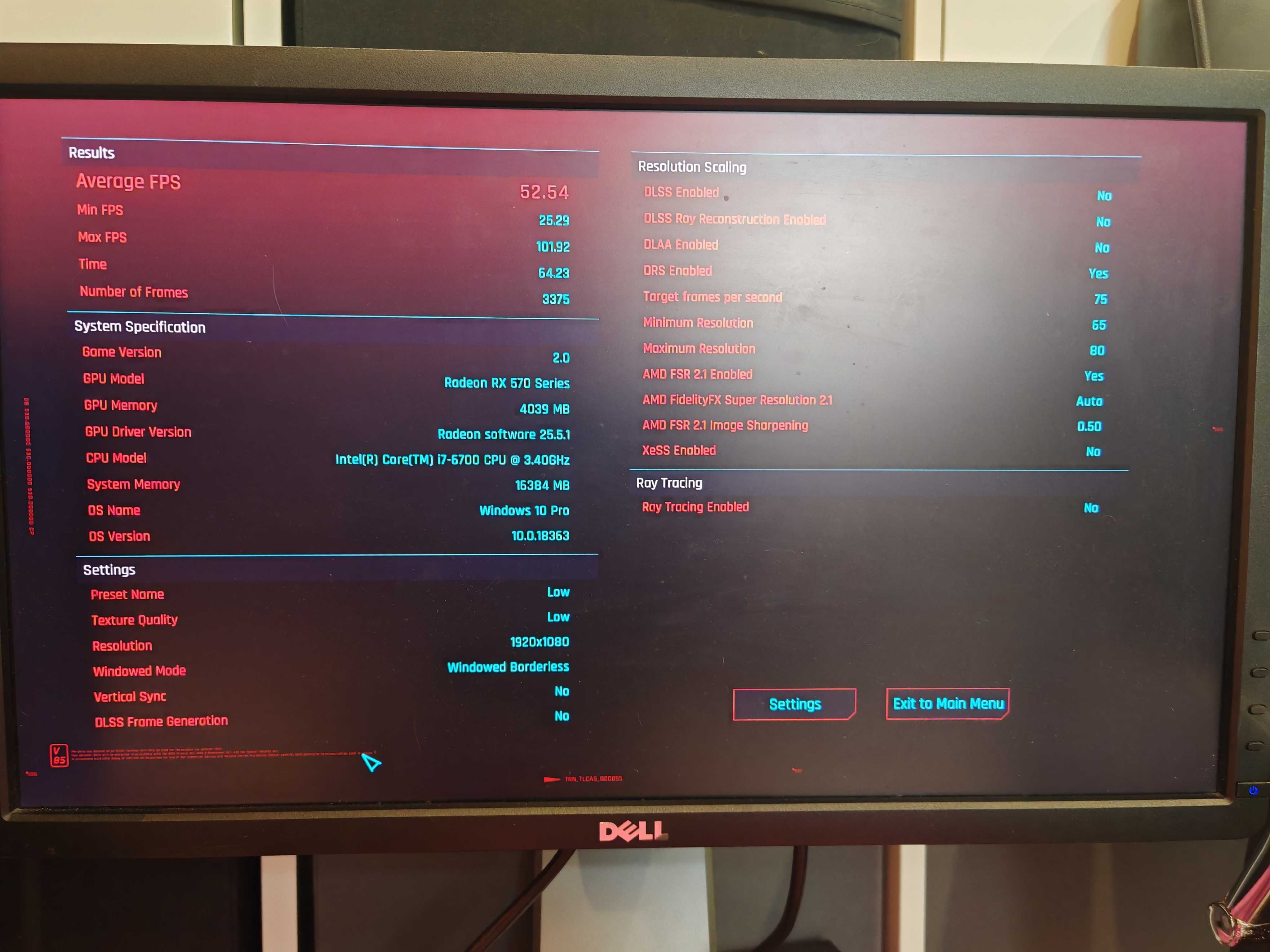 Zestaw do gier Intel i7-6700, 16GB DDR4 RX570 4GB 256SSD Monitor DELL
