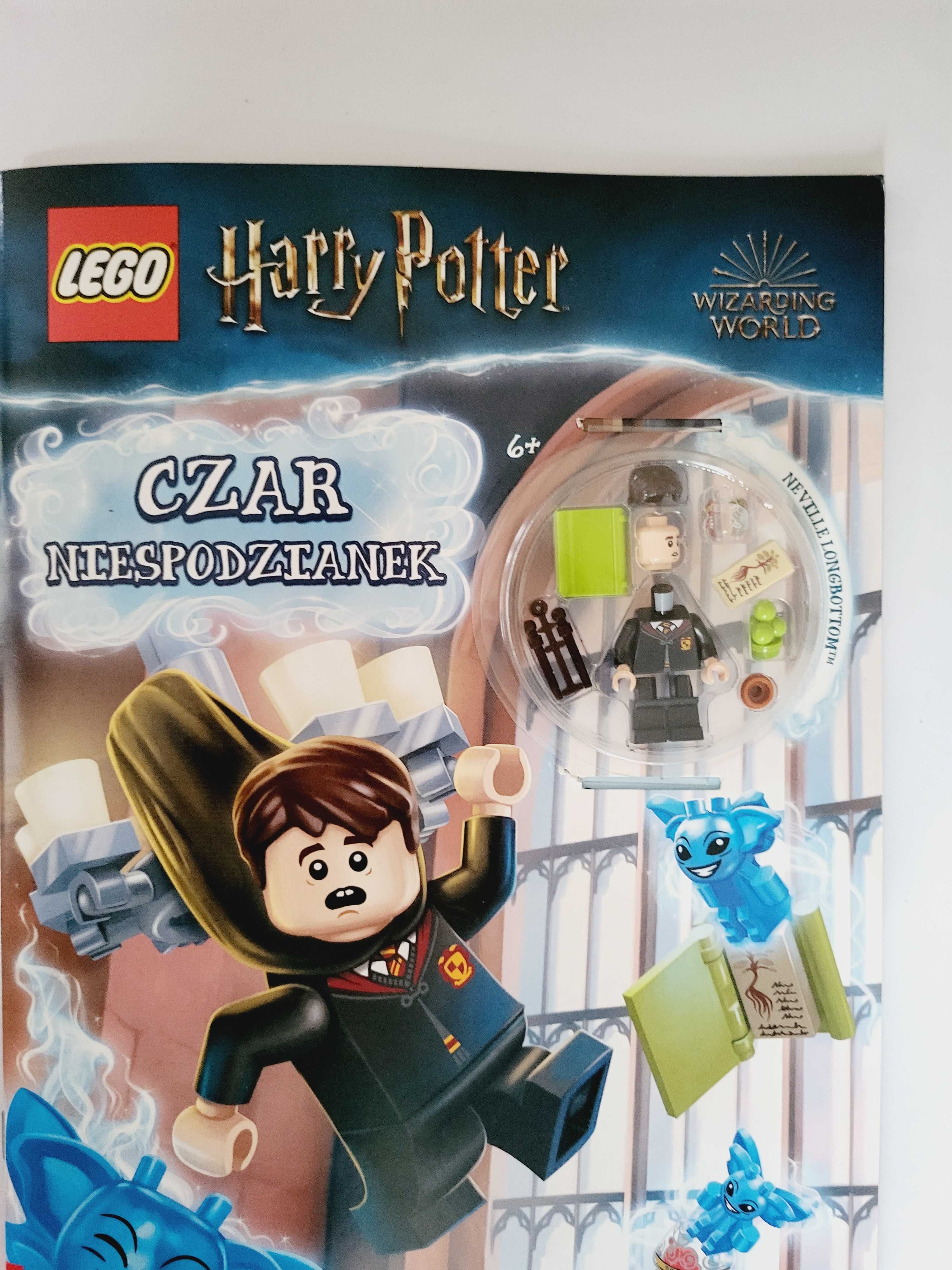 Książeczka z zadaniami i figurką Lego Harry Potter Czar Niespodzianek