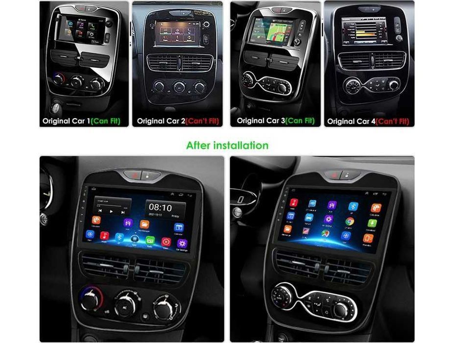 Radio samochodowe Android Renault Clio (10.1", UV) 2012.-2016