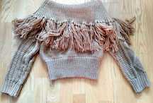Mint sweter z frędzlami