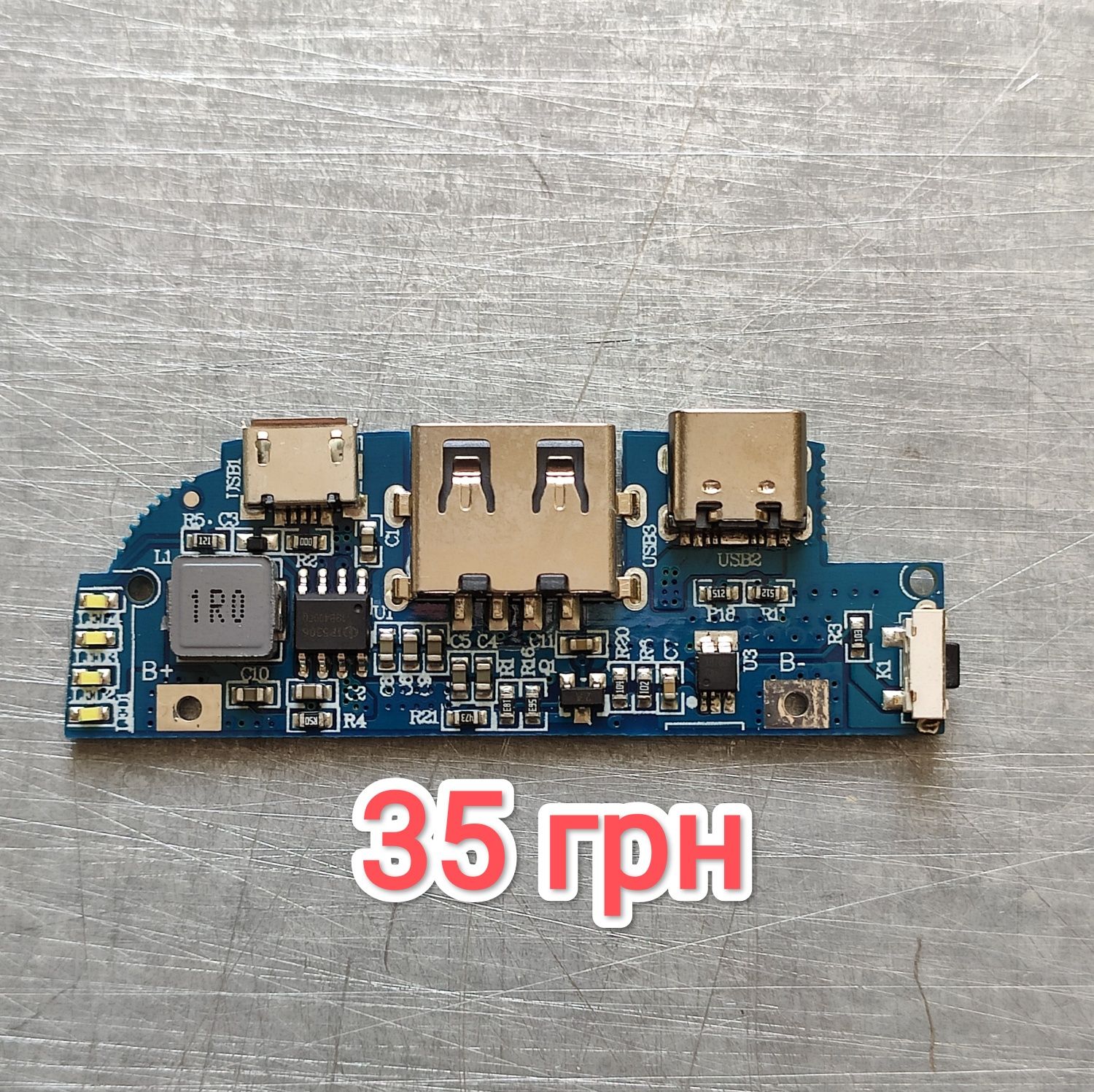 Плата повербанка 12 ватт, ip5306 4.35v,  5в 2.4а, powerbunk 4.35v