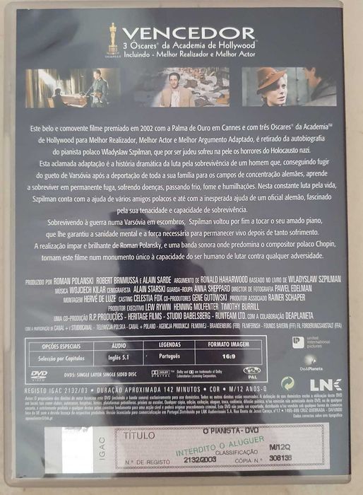 DVD -  O Pianista