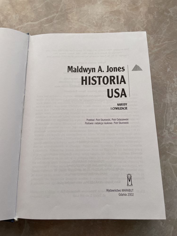 Książka „Historia USA” Maldwyn A. Jones