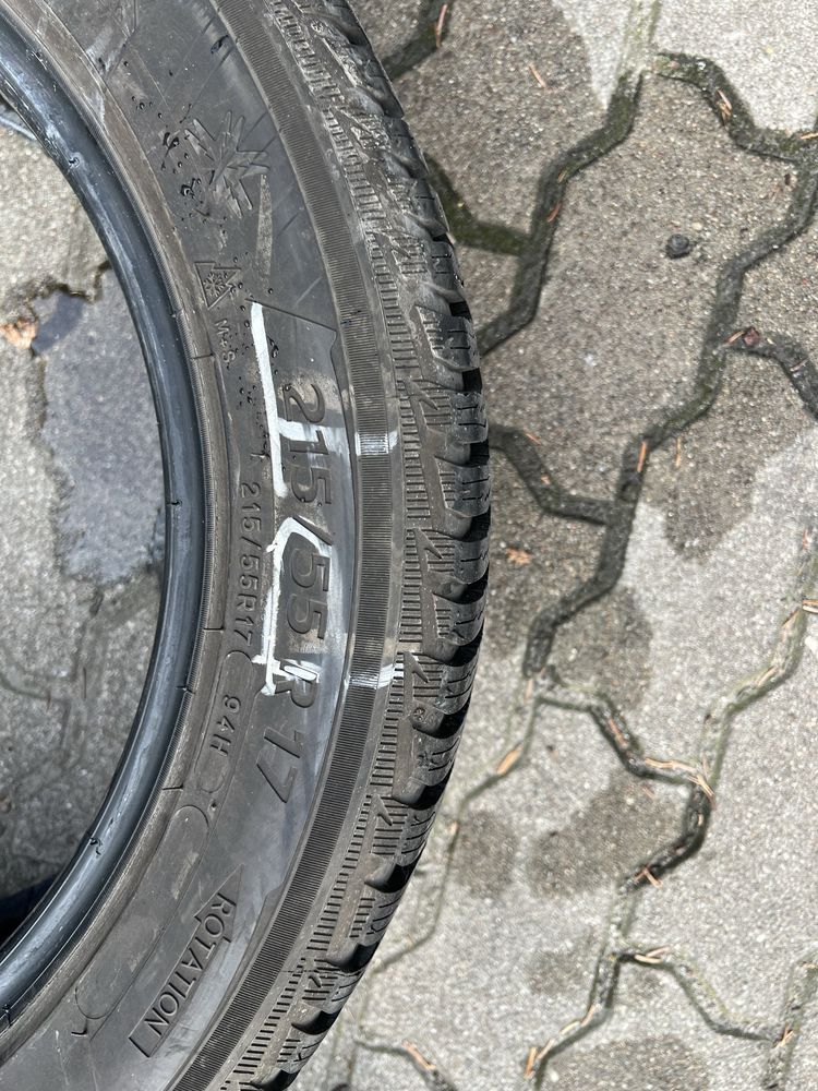Opony zimowe michelin 215/55/17