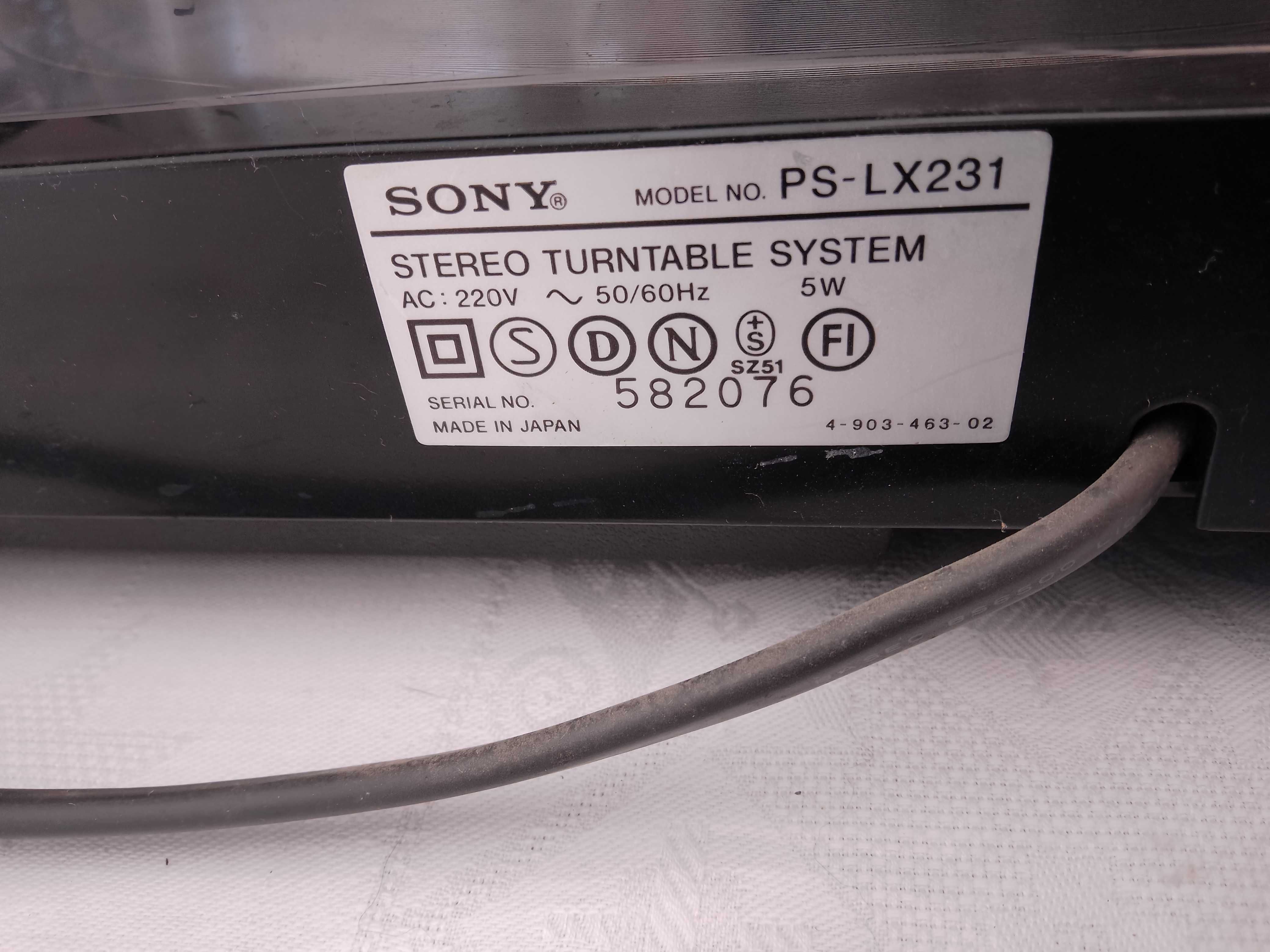 Gira discos Sony PS-LX231