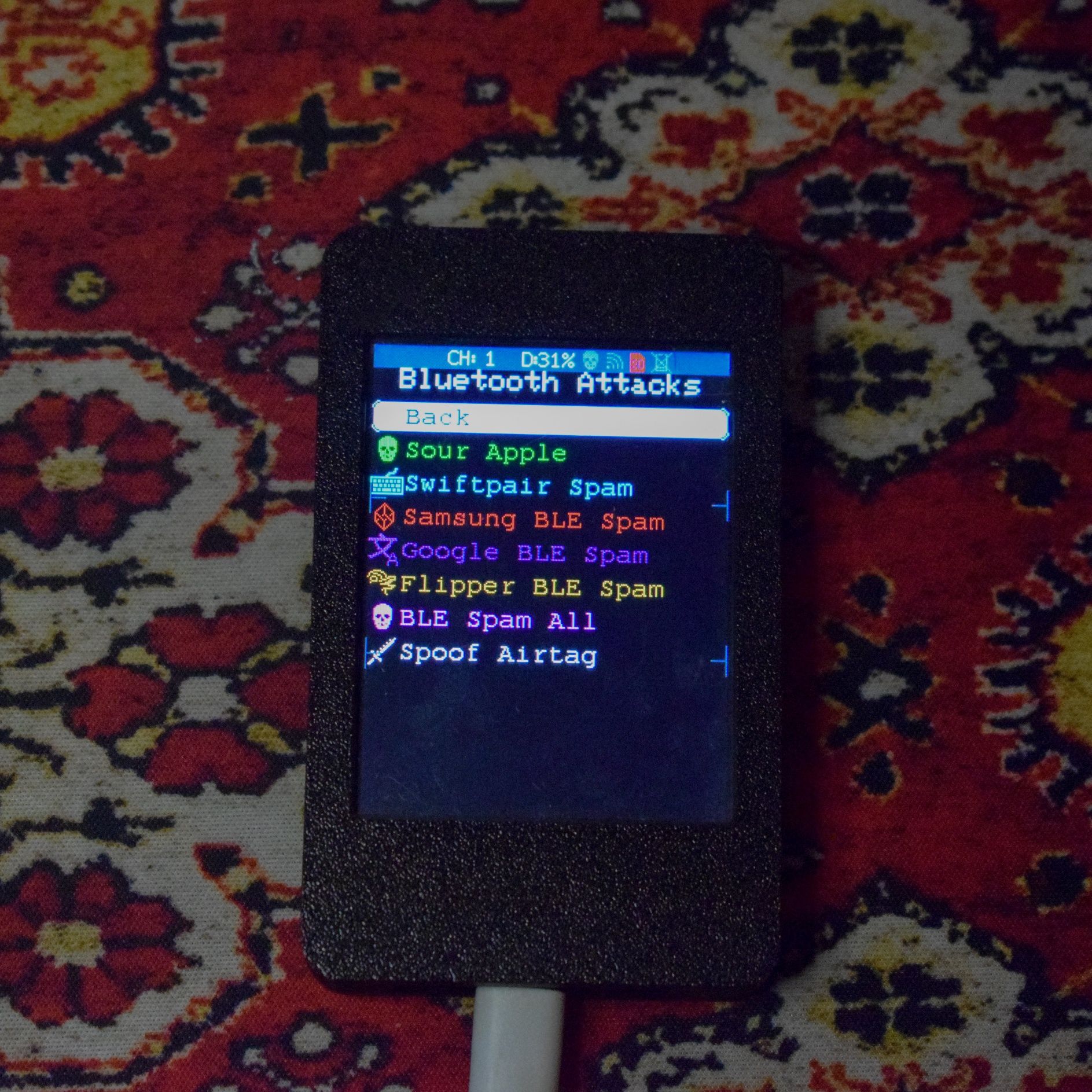 ESP32 Marauder Pentesting tool v1.8.3