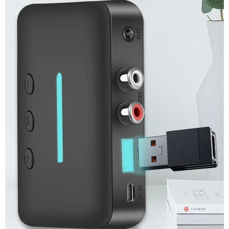 Moduł Bluetooth v5.3 Adapter Audio RX - T88 AUX i RCA + MP3 USB Player