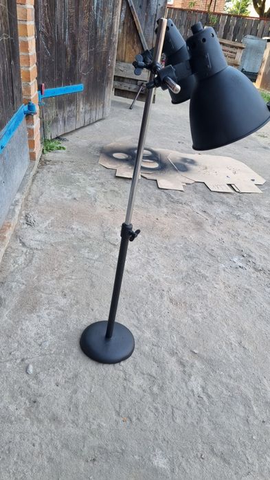 Lampa stojąca, studyjna, podwójna