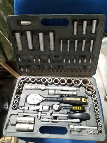 Mala de ferramentas equipada com 55 acessórios marca Bruder Mannesmann